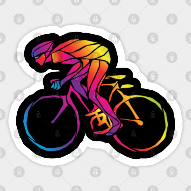 cyclist Cyclist Sticker TeePublic
